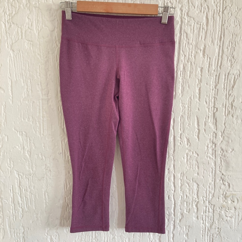 Ideology Purple Crop Yoga Workout Leggings Size Small